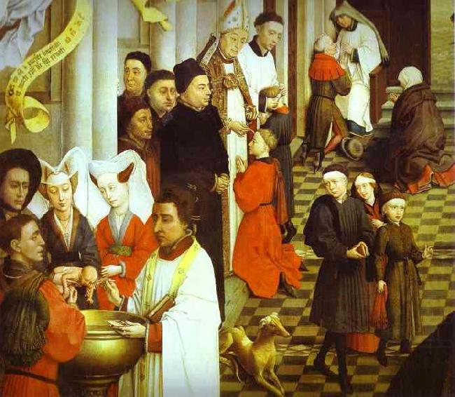 Rogier van der Weyden Sacraments Altarpiece china oil painting image